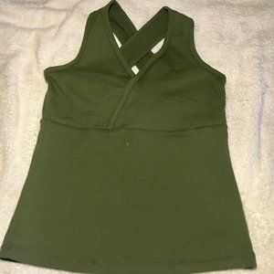 Lands End. Women. Tank Top. Green. Athleisure.